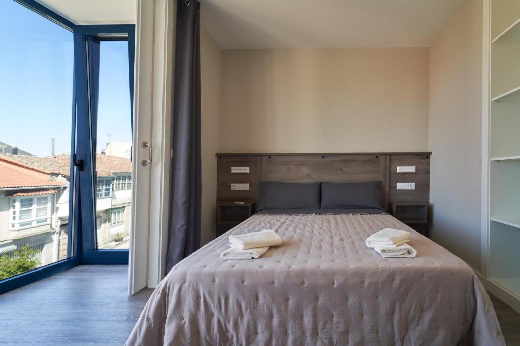 Habitación doble Apartamentos Carballal, Palas de Rei, Camino de Santiago