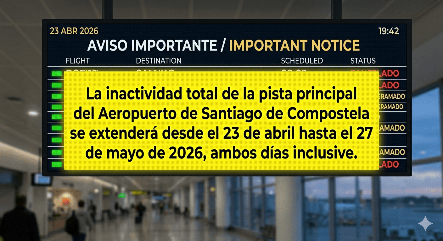 Cierre aeropuerto de Santiago 2026