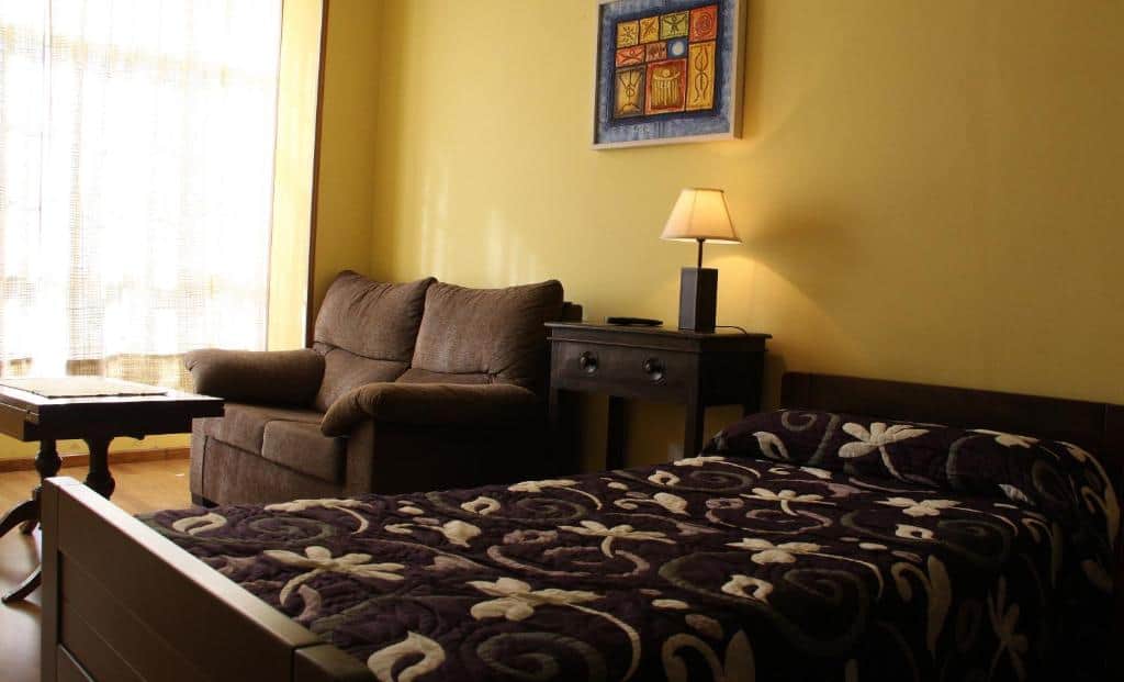 Habitación doble en la pensión Casa Matias para peregrinos del camino de Santiago